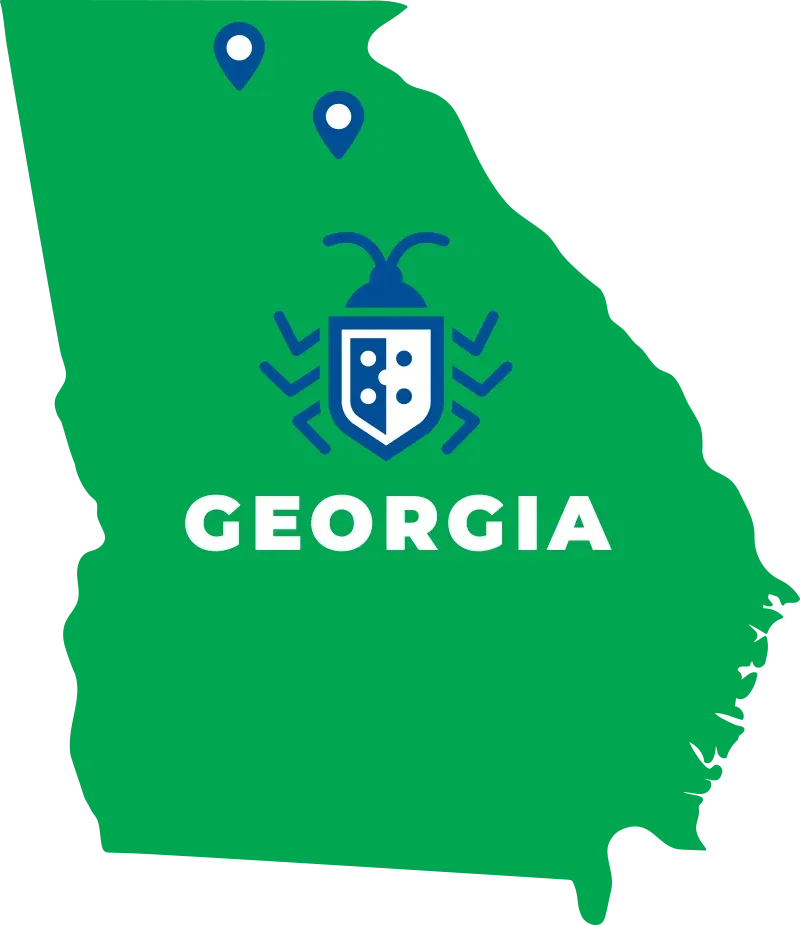 Duncan Exterminating Service Area Map - North Georgia