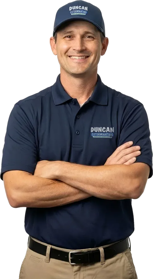 Duncan Exterminating technician
